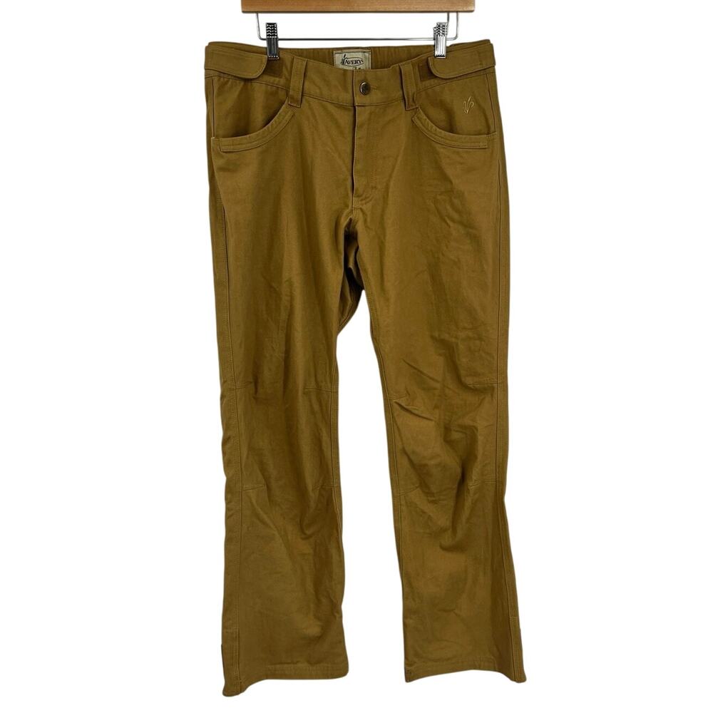 Avery Heritage Field Brown Pants Adjustable Waist 36x32 Hunting Outdoor Nwt